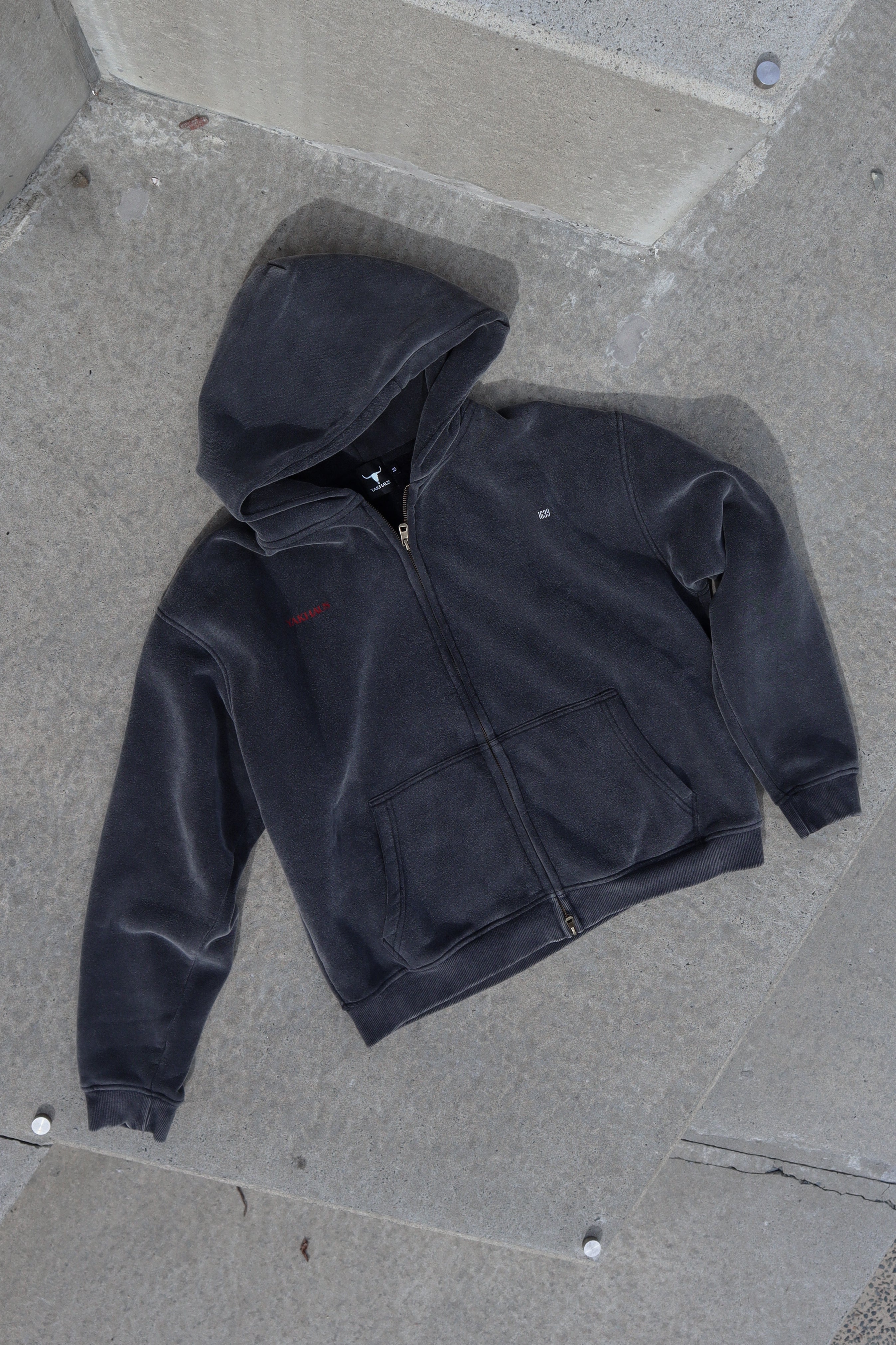 Adam & Eve Zip-Through Boxy Fleece Hoodie