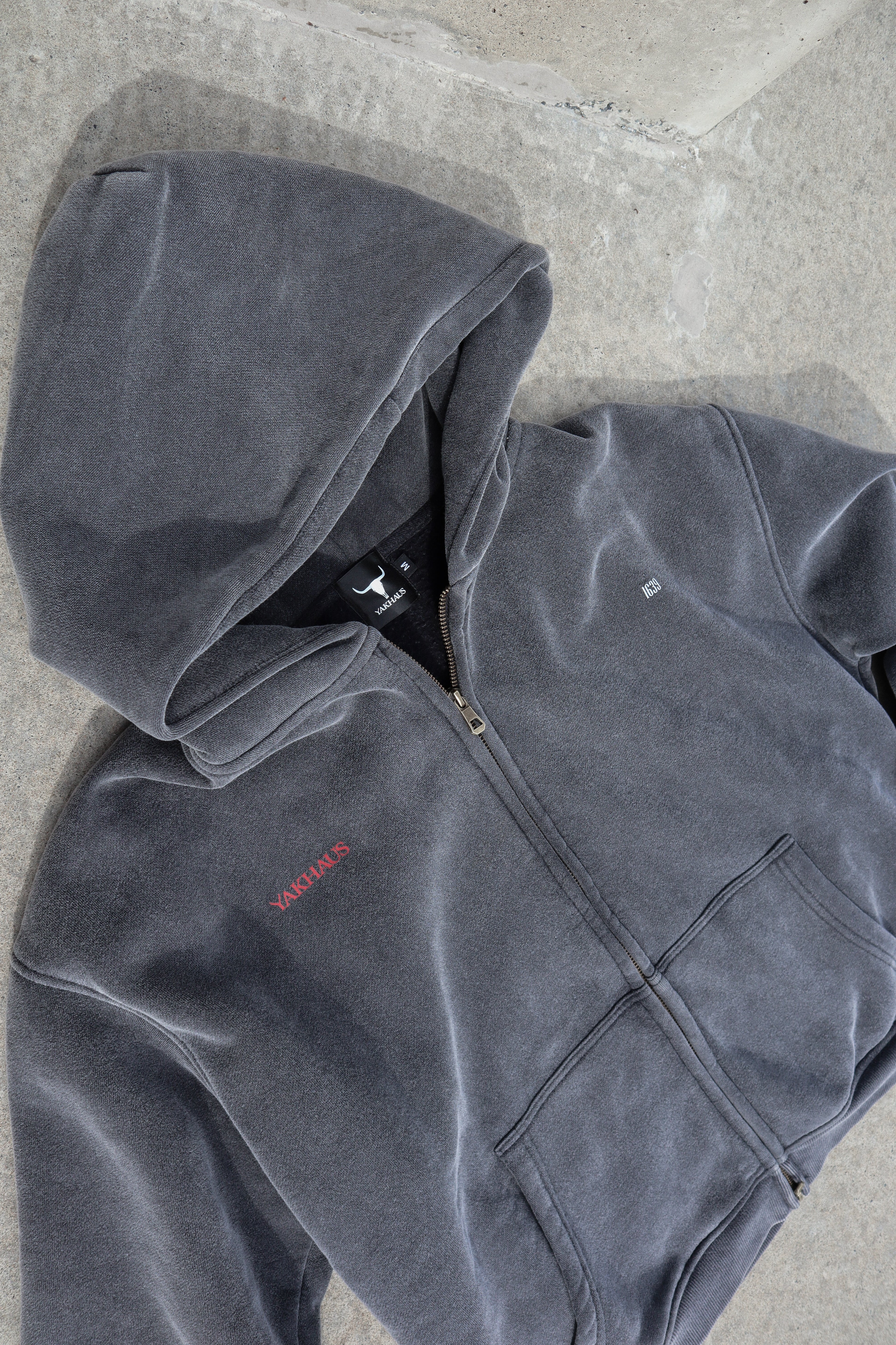 Adam & Eve Zip-Through Boxy Fleece Hoodie