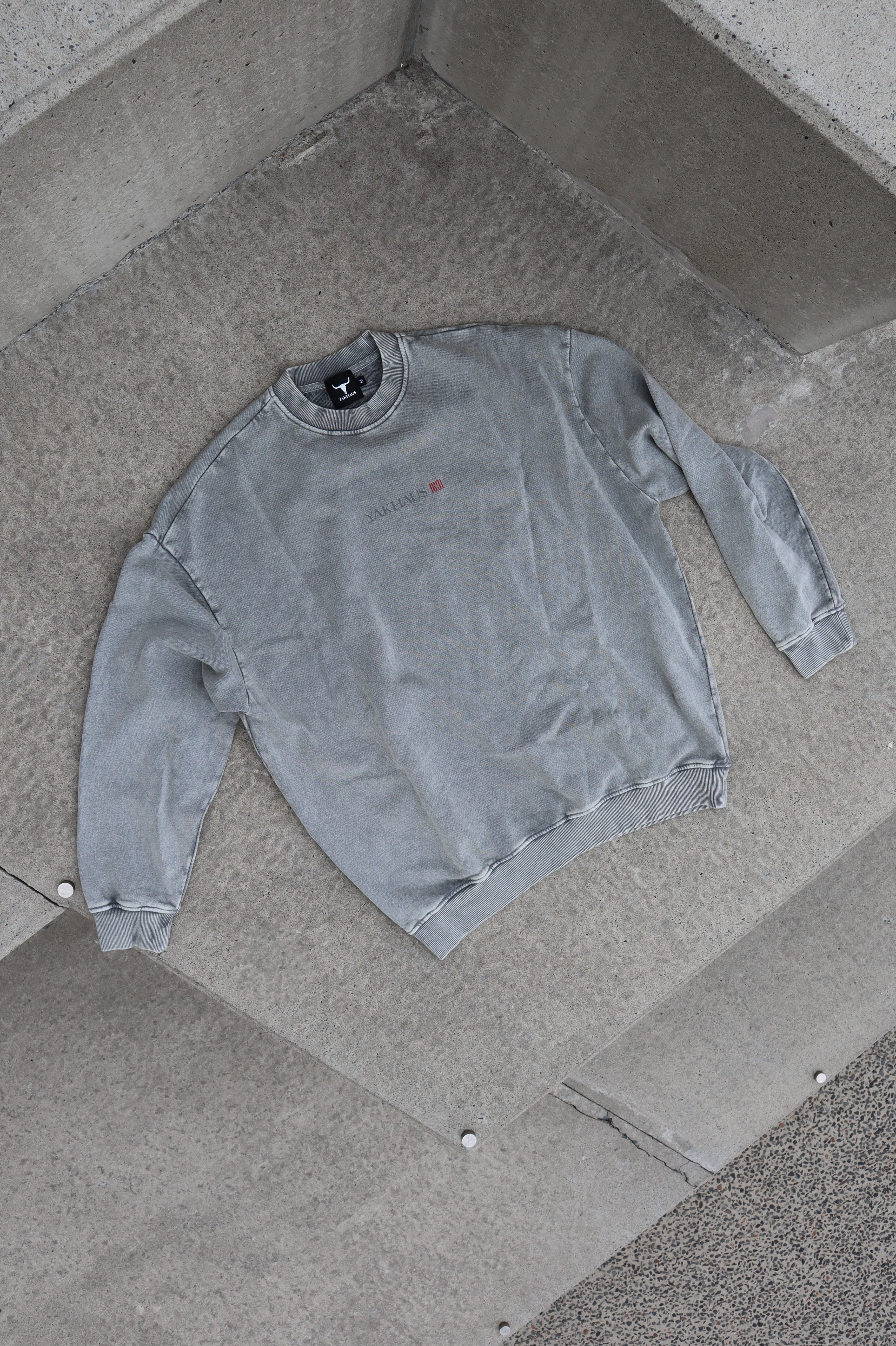 Snow Washed Oversized Sweatshirt | "You Create You"