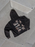 'Fighting Cavaliers' Vintage Washed Frayed-Hem Hoodie