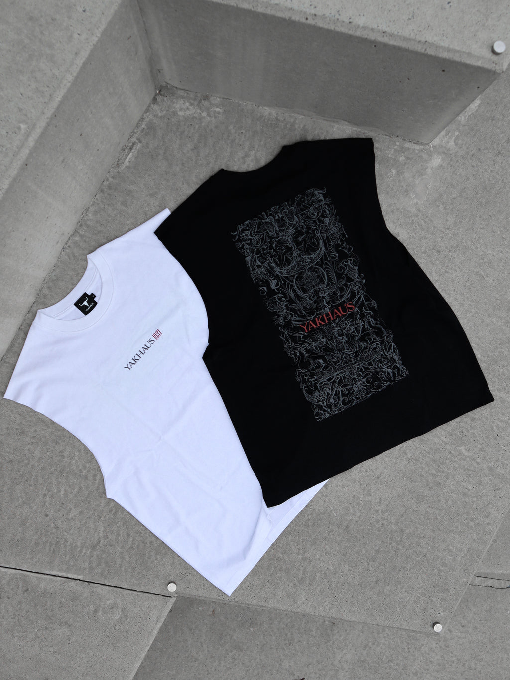 Bird-Cage Ornament Raw Edge Cotton Tank Top
